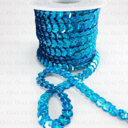 Cekiny na taśmie 10yard turkus 3915 Cekiny na taśmie 10yard turkus 3915