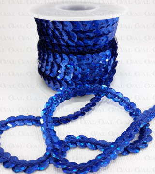 Sequins on tape 10 yards cornflower 3916
