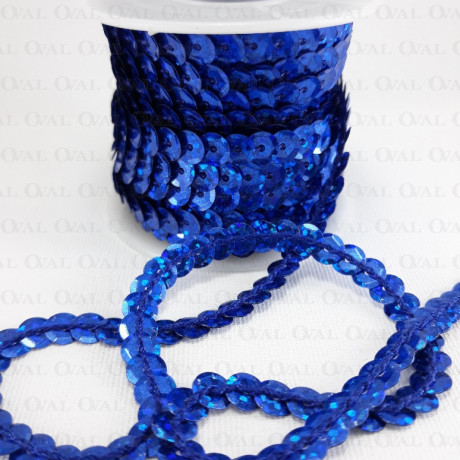 Sequins on tape 10 yards cornflower 3916