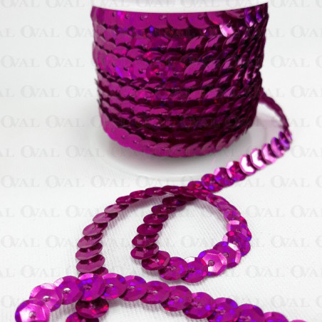 Cekiny  na taśmie 10yard  fiolet  3917