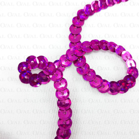 Cekiny  na taśmie 10yard  fiolet  3917