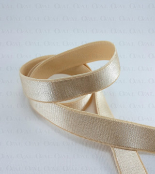 15mm/1m beige strap elastic 3918 E