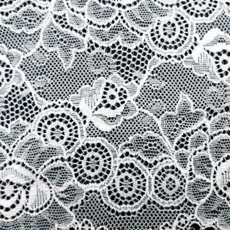 Koronka elastyczna 140mm/1m   biel 3924