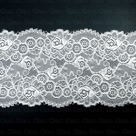 Elastic lace 140mm/1m white 3924