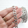 Chain 14.6x9.9mm/10m silver 3928
