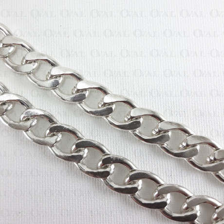 Chain 14.6x9.9mm/10m silver 3928