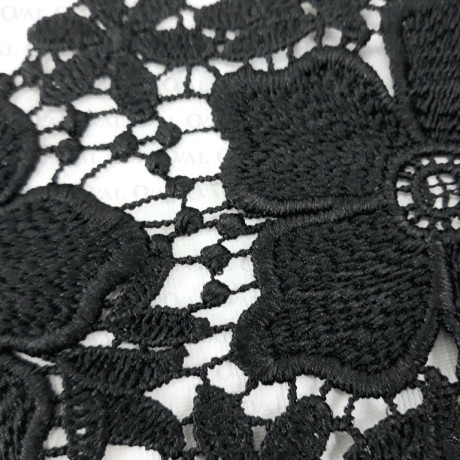 Lace 90mm /1m black 2160