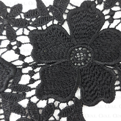 Lace 90mm /1m black 2160