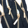 Metal zips 25cm/50pcs non-separating 3981