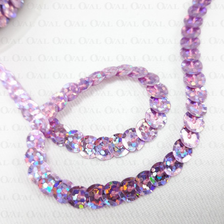 Sequins on tape 10 yard lilac 3983