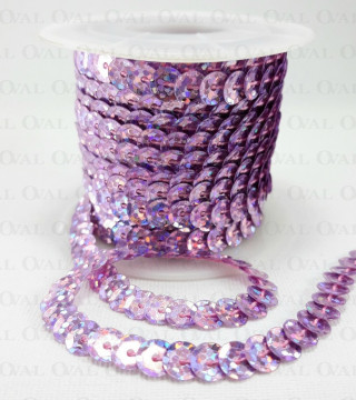 Sequins on tape 10 yard lilac 3983