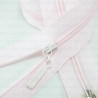 Dividing zip *3 45, 50, 55 cm / 50 pcs pink 3986