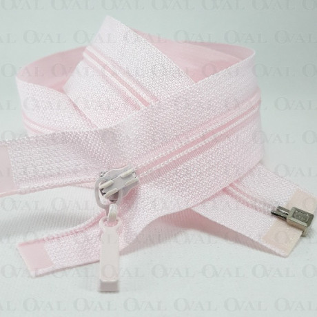 Dividing zip *3 45, 50, 55 cm / 50 pcs pink 3986