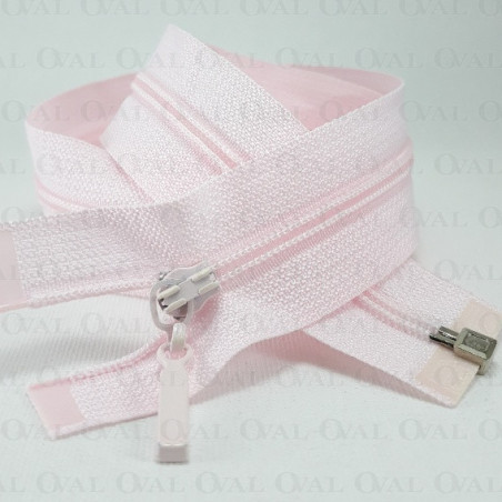 Dividing zip *3 45, 50, 55 cm / 50 pcs pink 3986