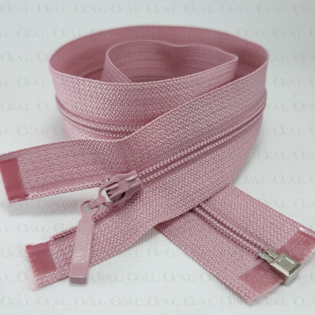 Zip *3 separating 45.50 cm / 50 pcs pink 3987