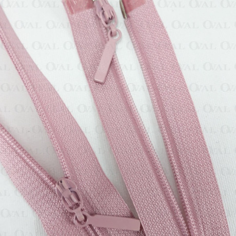 Zip *3 separating 45.50 cm / 50 pcs pink 3987