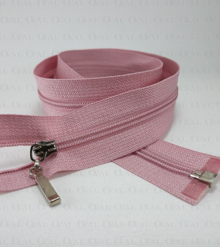 Zip *3 separating 45, 50, 55 cm / 50 pcs pink 3988