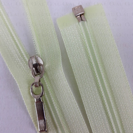 Zip *3 open-end 50cm, 55cm / 50pcs green 3989