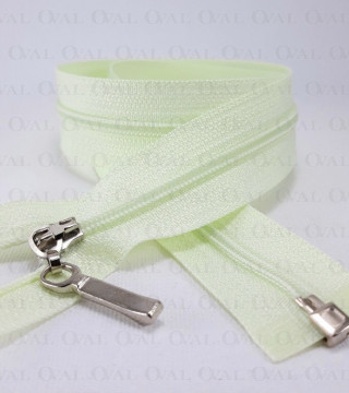Zip *3 open-end 50cm, 55cm / 50pcs green 3989