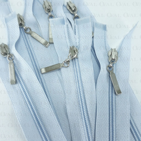 Zip *3 separating 55cm /50pcs blue 3991