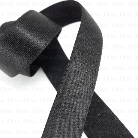 18mm/1m shoulder strap elastic BLACK 3993 P