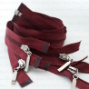 Zip *3 divisible 55cm /50pcs burgundy 3999