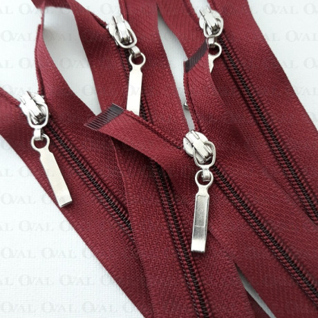 Zamek  rozdzielczy  55cm /50szt  burgund  3999