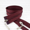 Zip *3 separating top/bottom 50cm, 55cm /50pcs burgundy 4000