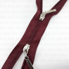 Zip *3 separating top/bottom 50cm, 55cm /50pcs burgundy 4000