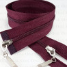 Zip *3 separating top/bottom 50cm, 55cm /50pcs burgundy 4000