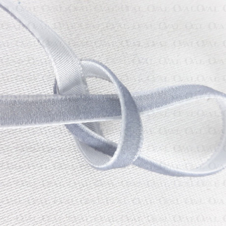 Grey velvet ribbon 9mm/30 yards 117