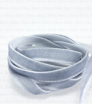 Grey velvet ribbon 9mm/30 yards 117