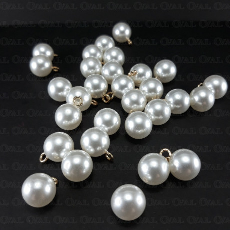 Pearl button 8mm/144pcs 4002