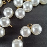 Pearl button 8mm/144pcs 4002