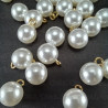 Pearl button 8mm/144pcs 4002