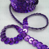 Sequins on tape 10 yards purple 4005