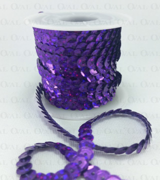 Cekiny  na taśmie 10yard  fiolet  4005