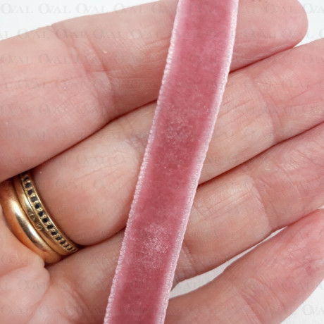 Pink velvet ribbon 9mm / 1 or 30 yards 113