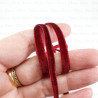 Burgundy velvet ribbon 6mm/25 yards 4007