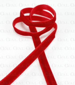 Velvet ribbon red 6mm/25 yards 4008