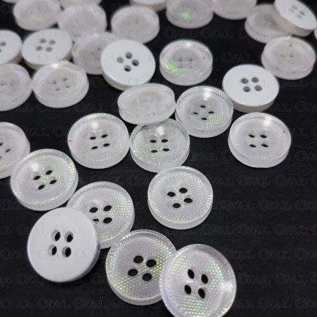 Iridescent button 12.5mm/100pcs 3885