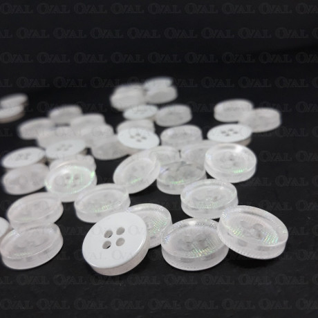 Iridescent button 12.5mm/100pcs 3885