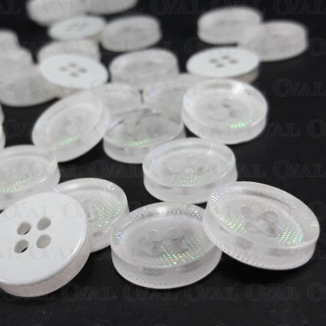 Iridescent button 12.5mm/100pcs 3885