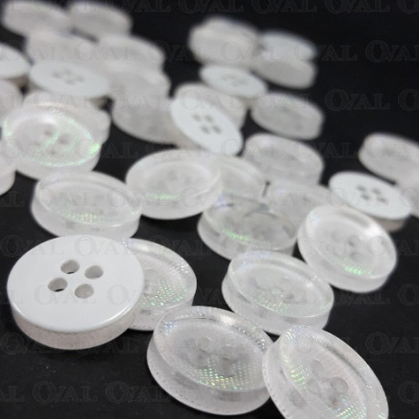 Iridescent button 12.5mm/100pcs 3885