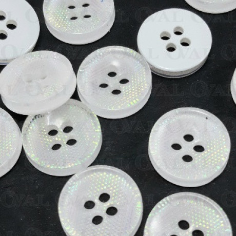 Iridescent button 12.5mm/100pcs 3885