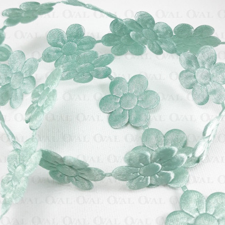 Satin ribbon flowers 25mm/1m 2407