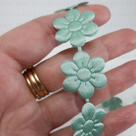 Satin ribbon flowers 25mm/1m 2407