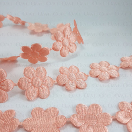 Satin ribbon flowers 25mm/1m 2408