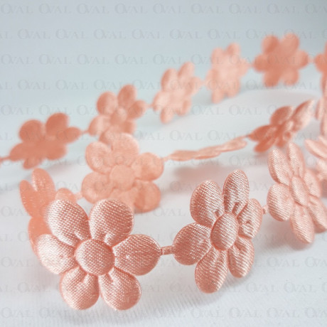 Satin ribbon flowers 25mm/1m 2408