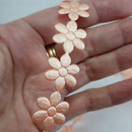 Satin ribbon flowers 20mm/1m 132